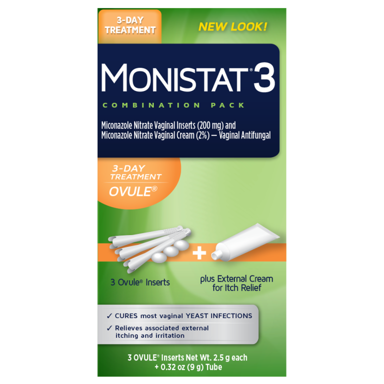 MONISTAT® 3-Day Treatment Combination Pack Ovule®