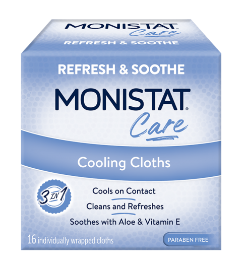 monistat care product cooling cloths
