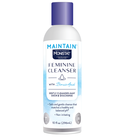 limpiador femenino con de ácido bórico 