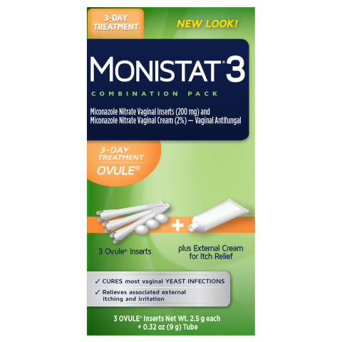 MONISTAT® 3-Day Treatment Combination Pack Ovule®