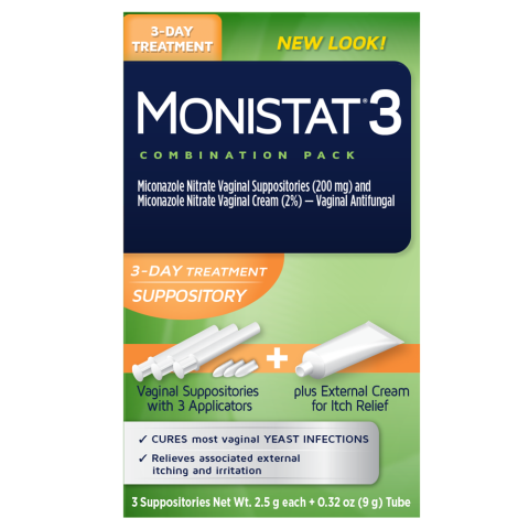 MONISTAT® 3-Day Treatment Combination Pack Suppositories